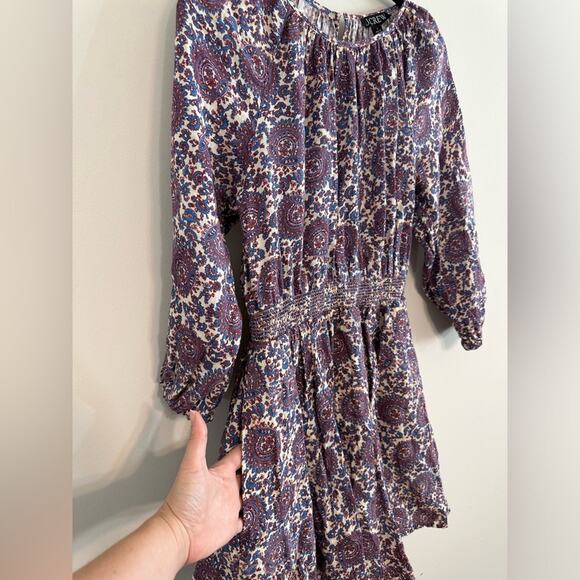 J.Crew Palermo smocked-waist mini dress in linen floral bouquet size small - Picture 4 of 10